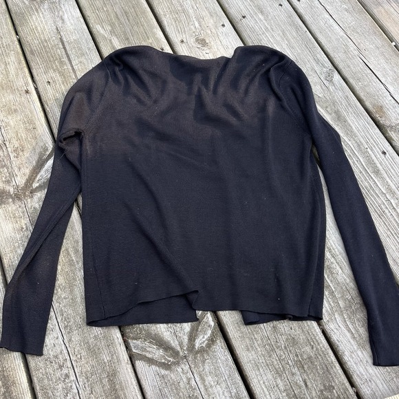 Joseph A 100% Silk Black Jacket Beautifully Beaded Floral Design Size M Exc Cond - Picture 2 of 5